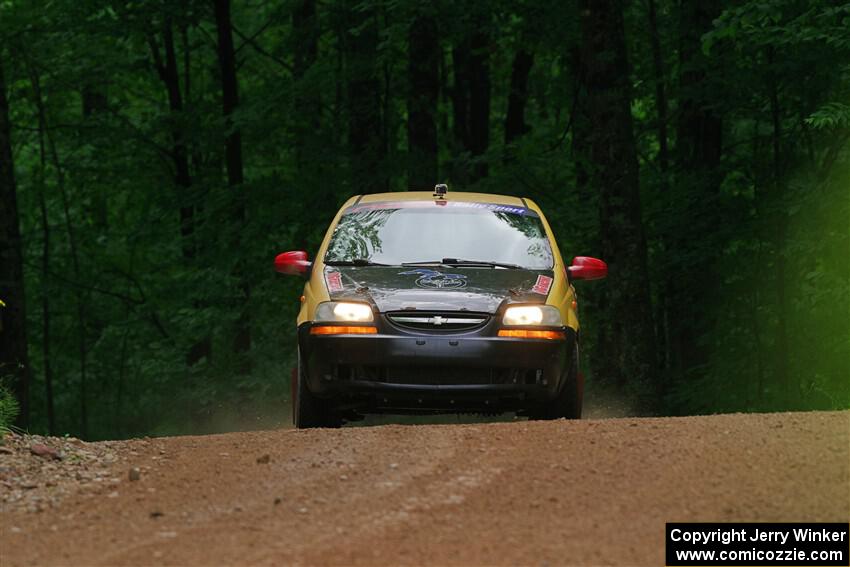 James Walker / Yannis Burnell Chevy Aveo on SS1, Camp 3 North.