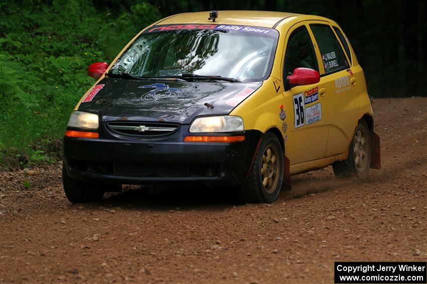 James Walker / Yannis Burnell Chevy Aveo on SS1, Camp 3 North.
