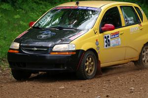 James Walker / Yannis Burnell Chevy Aveo on SS1, Camp 3 North.