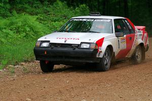 Eric Anderson / Taylor Haelterman Toyota Celica GTS on SS1, Camp 3 North.