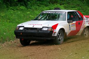Eric Anderson / Taylor Haelterman Toyota Celica GTS on SS1, Camp 3 North.