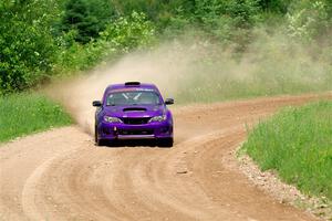 Silas Himes / Rubin Hatfield Subaru WRX STi on SS2, Skunk Creek.
