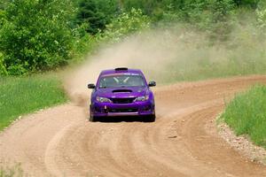 Silas Himes / Rubin Hatfield Subaru WRX STi on SS2, Skunk Creek.