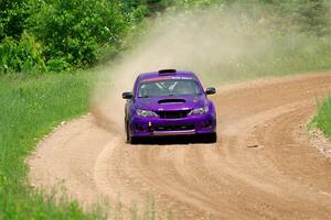 Silas Himes / Rubin Hatfield Subaru WRX STi on SS2, Skunk Creek.
