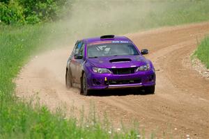 Silas Himes / Rubin Hatfield Subaru WRX STi on SS2, Skunk Creek.