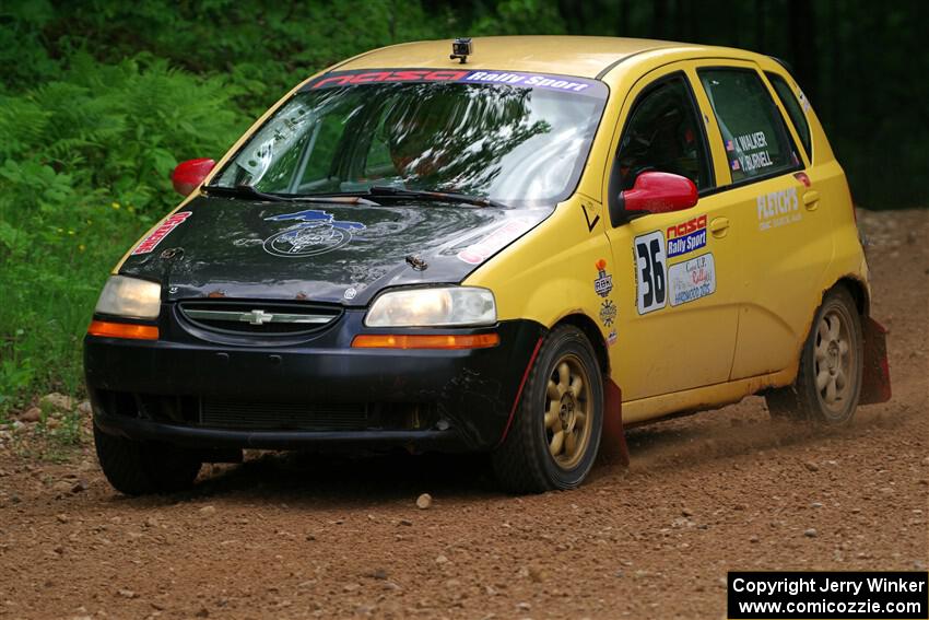 James Walker / Yannis Burnell Chevy Aveo on SS1, Camp 3 North.