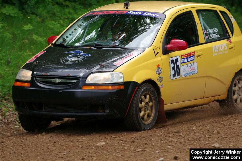 James Walker / Yannis Burnell Chevy Aveo on SS1, Camp 3 North.