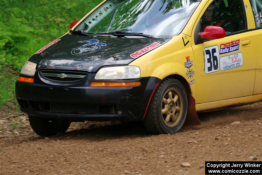 James Walker / Yannis Burnell Chevy Aveo on SS1, Camp 3 North.