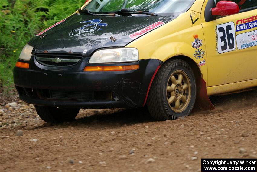 James Walker / Yannis Burnell Chevy Aveo on SS1, Camp 3 North.