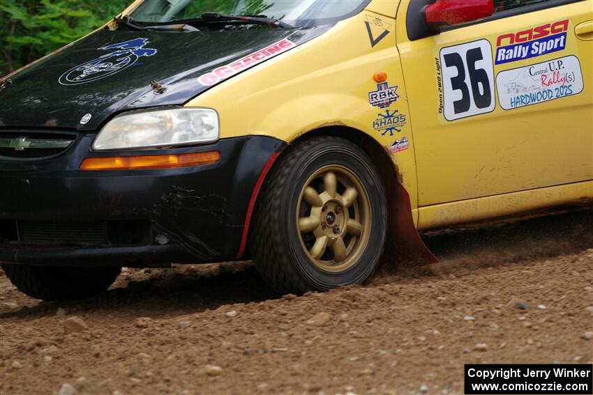 James Walker / Yannis Burnell Chevy Aveo on SS1, Camp 3 North.