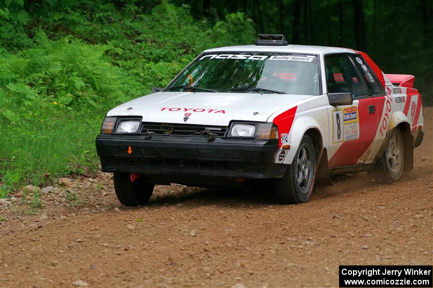 Eric Anderson / Taylor Haelterman Toyota Celica GTS on SS1, Camp 3 North.