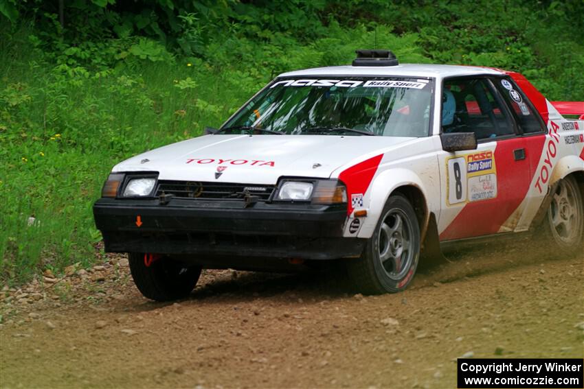 Eric Anderson / Taylor Haelterman Toyota Celica GTS on SS1, Camp 3 North.