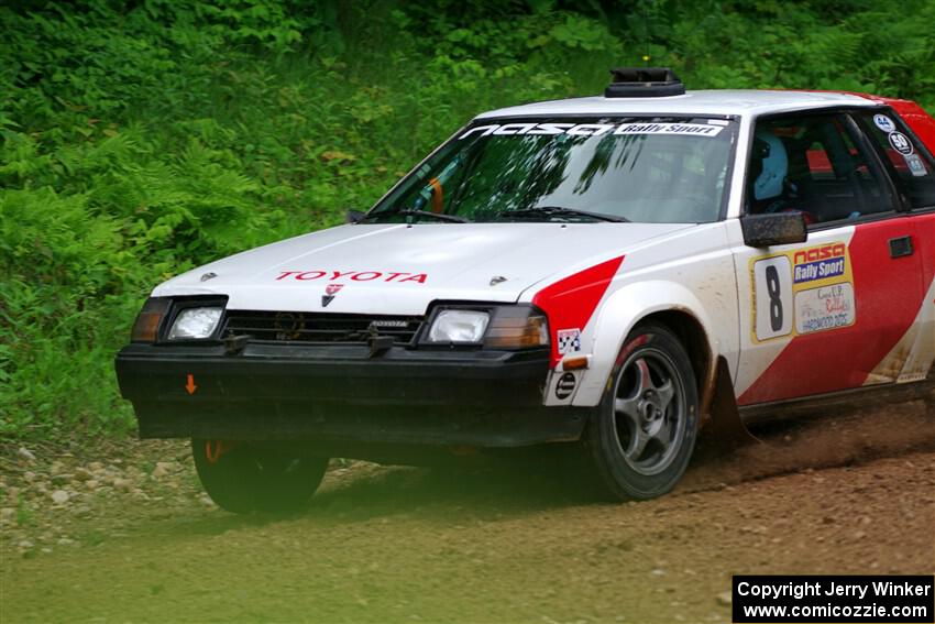 Eric Anderson / Taylor Haelterman Toyota Celica GTS on SS1, Camp 3 North.