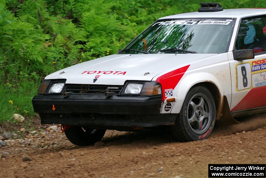 Eric Anderson / Taylor Haelterman Toyota Celica GTS on SS1, Camp 3 North.