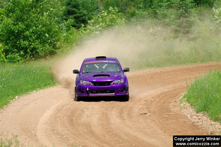 Silas Himes / Rubin Hatfield Subaru WRX STi on SS2, Skunk Creek.