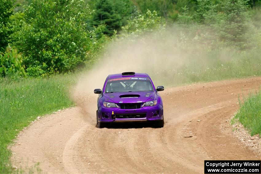 Silas Himes / Rubin Hatfield Subaru WRX STi on SS2, Skunk Creek.