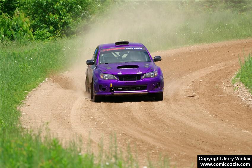 Silas Himes / Rubin Hatfield Subaru WRX STi on SS2, Skunk Creek.
