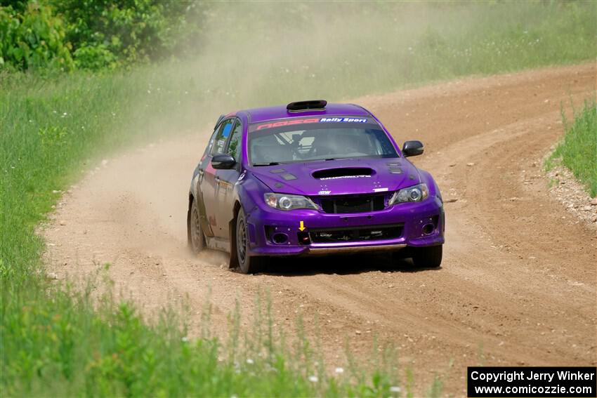 Silas Himes / Rubin Hatfield Subaru WRX STi on SS2, Skunk Creek.