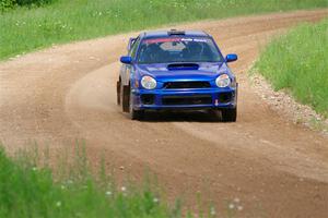 Jimmy Pelizzari / Bryce Proseus Subaru WRX on SS2, Skunk Creek.