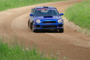 Jimmy Pelizzari / Bryce Proseus Subaru WRX on SS2, Skunk Creek.
