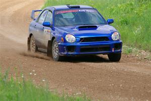 Jimmy Pelizzari / Bryce Proseus Subaru WRX on SS2, Skunk Creek.