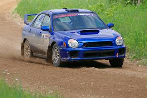 Jimmy Pelizzari / Bryce Proseus Subaru WRX on SS2, Skunk Creek.