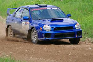 Jimmy Pelizzari / Bryce Proseus Subaru WRX on SS2, Skunk Creek.