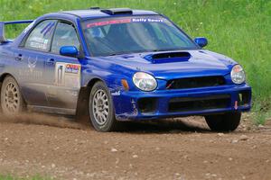 Jimmy Pelizzari / Bryce Proseus Subaru WRX on SS2, Skunk Creek.