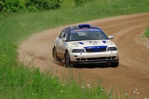 Tim Michel / Alex Ferencz Audi A4 Quattro on SS2, Skunk Creek.