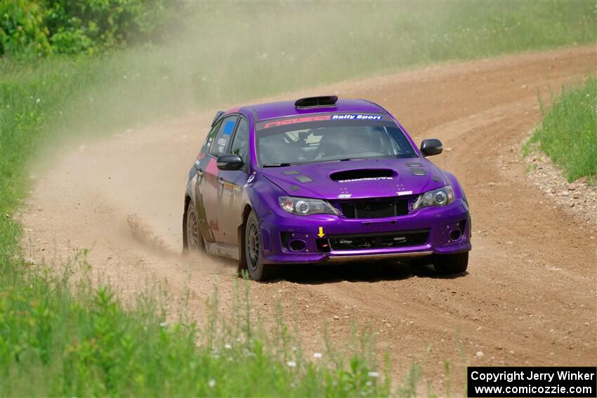 Silas Himes / Rubin Hatfield Subaru WRX STi on SS2, Skunk Creek.