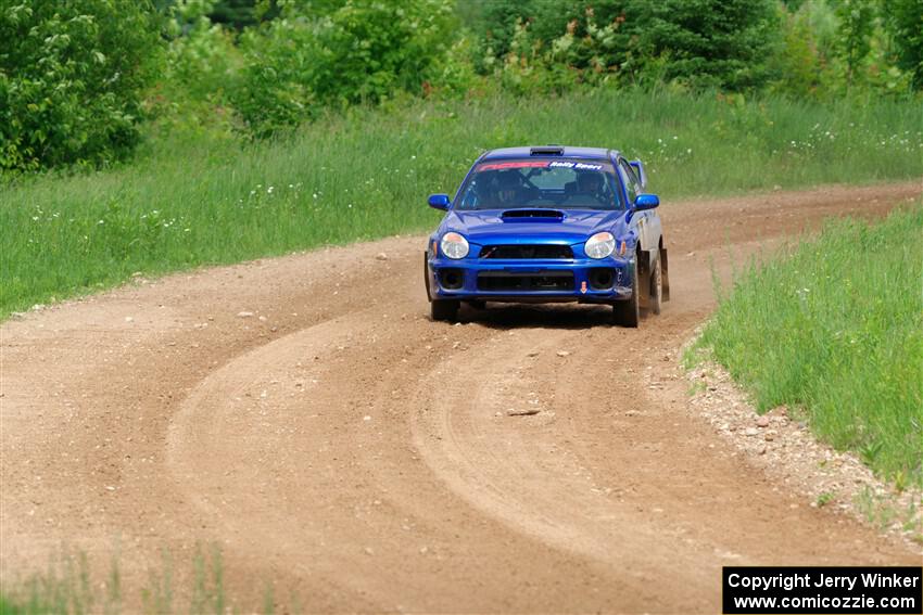 Jimmy Pelizzari / Bryce Proseus Subaru WRX on SS2, Skunk Creek.