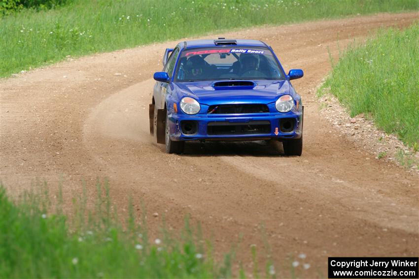 Jimmy Pelizzari / Bryce Proseus Subaru WRX on SS2, Skunk Creek.