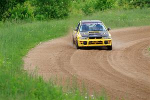 Steve Gingras / Joe Boburka Subaru Impreza on SS2, Skunk Creek.