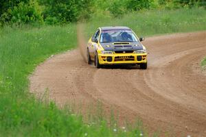 Steve Gingras / Joe Boburka Subaru Impreza on SS2, Skunk Creek.
