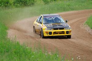 Steve Gingras / Joe Boburka Subaru Impreza on SS2, Skunk Creek.