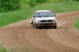 Adam VanDamme / Morgan Engle VW Golf on SS2, Skunk Creek.