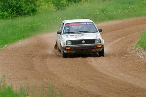 Adam VanDamme / Morgan Engle VW Golf on SS2, Skunk Creek.