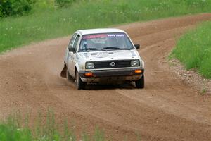 Adam VanDamme / Morgan Engle VW Golf on SS2, Skunk Creek.