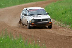 Adam VanDamme / Morgan Engle VW Golf on SS2, Skunk Creek.