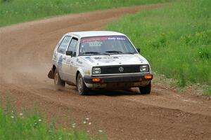 Adam VanDamme / Morgan Engle VW Golf on SS2, Skunk Creek.