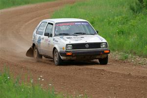 Adam VanDamme / Morgan Engle VW Golf on SS2, Skunk Creek.