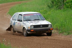 Adam VanDamme / Morgan Engle VW Golf on SS2, Skunk Creek.