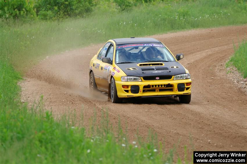 Steve Gingras / Joe Boburka Subaru Impreza on SS2, Skunk Creek.