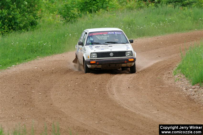 Adam VanDamme / Morgan Engle VW Golf on SS2, Skunk Creek.