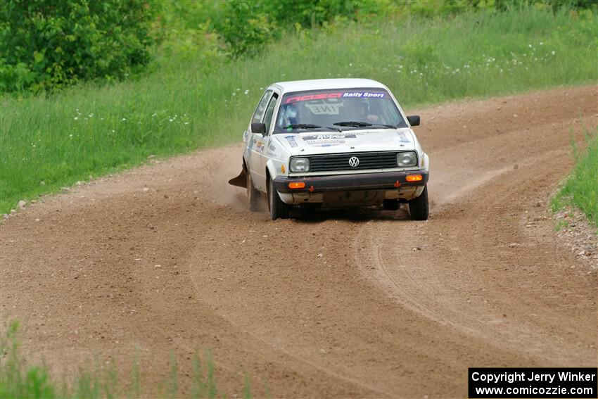 Adam VanDamme / Morgan Engle VW Golf on SS2, Skunk Creek.