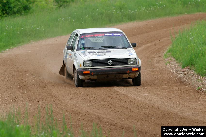 Adam VanDamme / Morgan Engle VW Golf on SS2, Skunk Creek.
