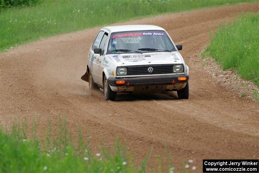 Adam VanDamme / Morgan Engle VW Golf on SS2, Skunk Creek.