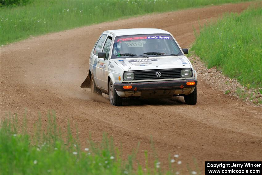 Adam VanDamme / Morgan Engle VW Golf on SS2, Skunk Creek.