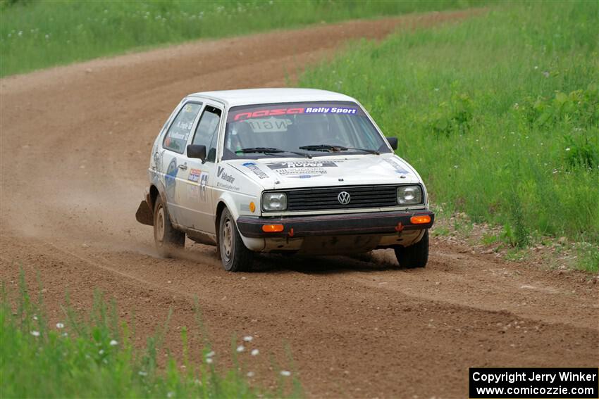 Adam VanDamme / Morgan Engle VW Golf on SS2, Skunk Creek.