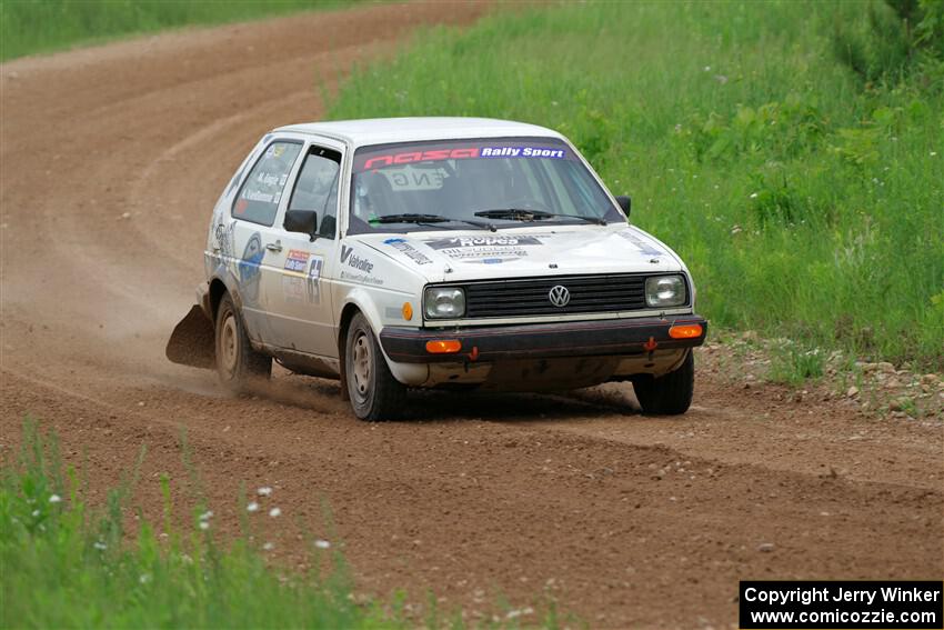 Adam VanDamme / Morgan Engle VW Golf on SS2, Skunk Creek.